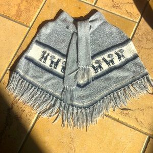 Alpaca Poncho for Toddler/Kid